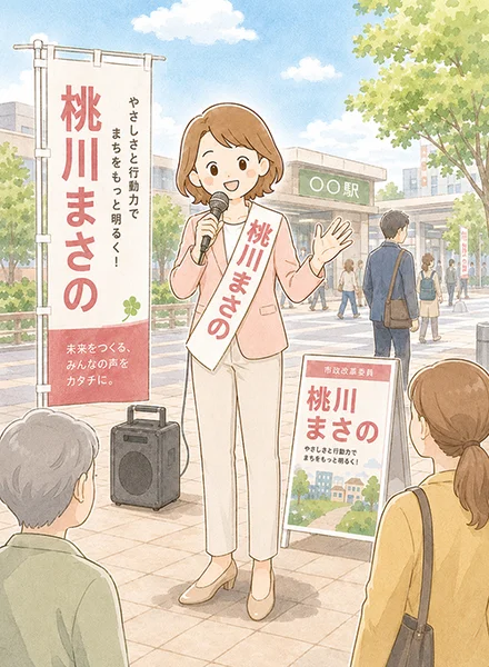 候補者名タスキ